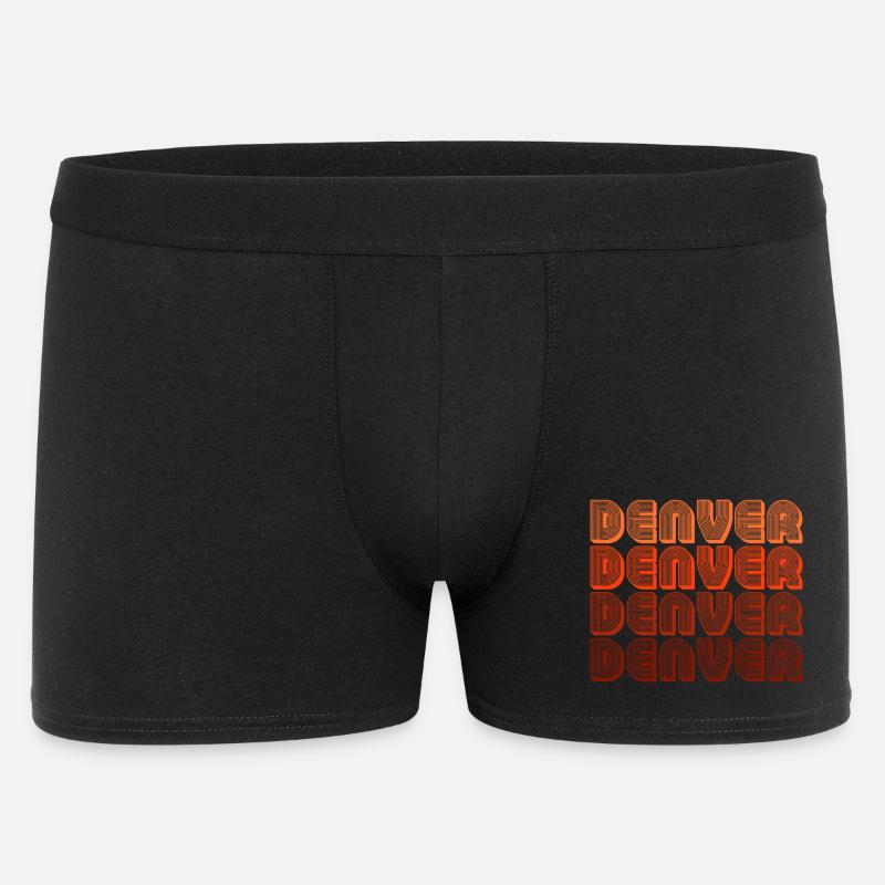 Denver Gradient Retro Pattern - Men's Boxer Shorts - black