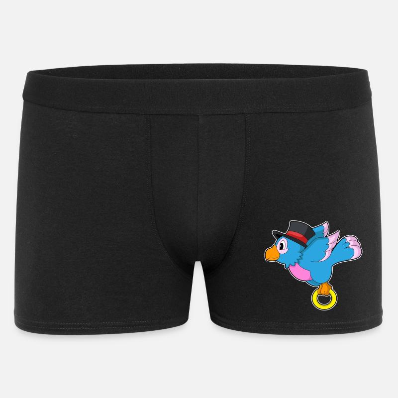 Papagei Bräutigam Ehering Hochzeit - Männer Boxer Shorts - Schwarz