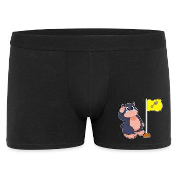 Drapeau taupe - Boxer Homme - noir - Devant