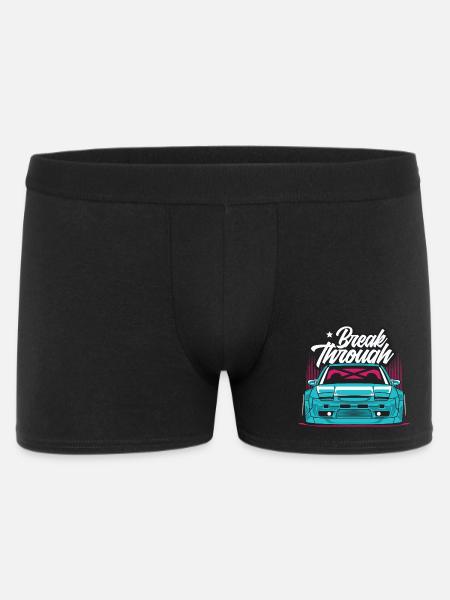 Break Through Neon Car Graphic - Men's Boxer Shorts - black