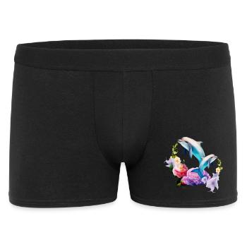 Dauphins Les créatures les plus adorables de la mer - Boxer Homme - noir - Devant
