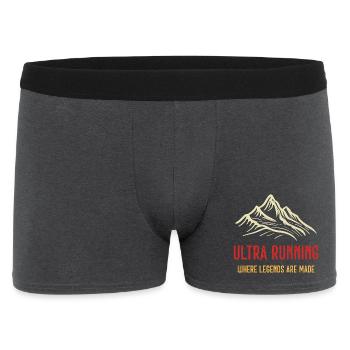 Ultra Running - Wo Legenden gemacht werden - Männer Boxer Shorts - Anthrazit - Vorne