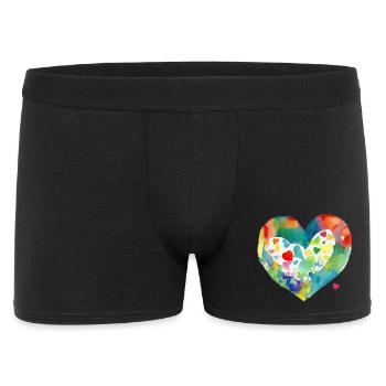 Cœur - Boxer Homme - noir - Devant
