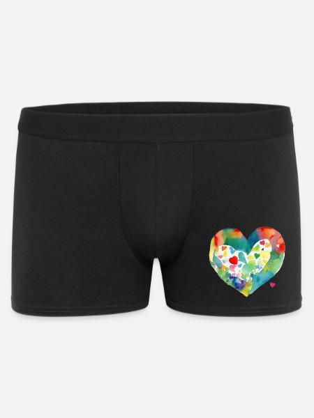 Cœur - Boxer Homme - noir