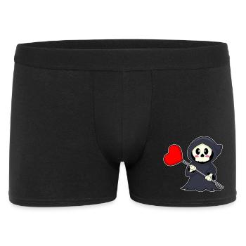 Grim Reaper Halloween Heart - Men's Boxer Shorts - black - Front