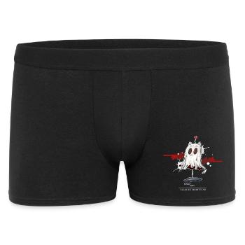 Catghost amoureux - Boxer Homme - noir - Devant