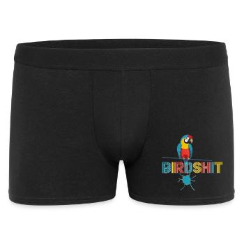 Perroquet arc-en-ciel BLUE SHIT - HAPPY BIRD - Boxer Homme - noir - Devant