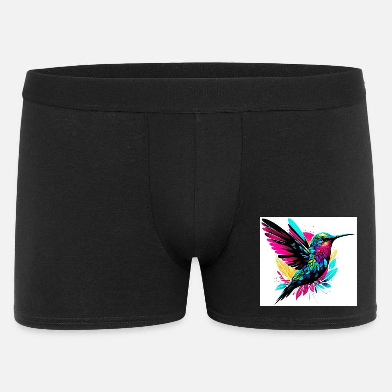 Kolibri - Männer Boxer Shorts - Schwarz