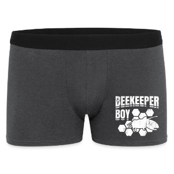 Imker Junge - Männer Boxer Shorts - Anthrazit - Vorne