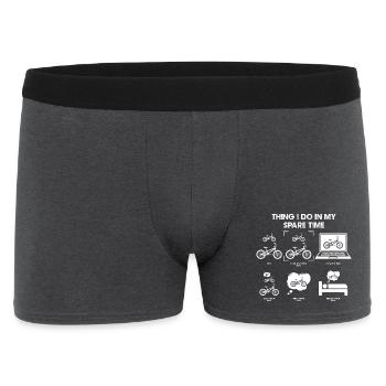 Croquis du temps libre à vélo - Boxer Homme - charbon - Devant