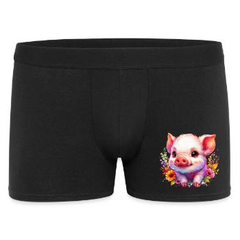 Piglet piglet - Men's Boxer Shorts - black - Front