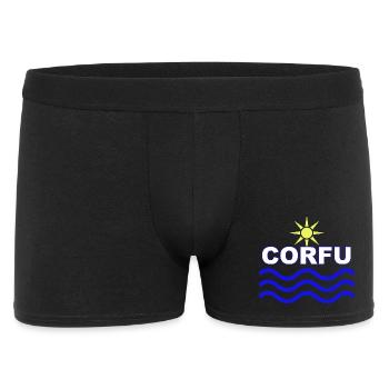 Ondes de Soleil de Corfou - Boxer Homme - noir - Devant