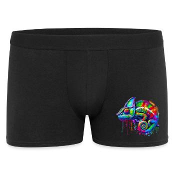 Chamäleon - Männer Boxer Shorts - Schwarz - Vorne