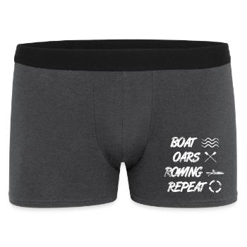 Boat Rowing Rowing Repetition - Men's Boxer Shorts - charcoal grey - Front
