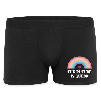 LGBT Pride Month - Die Zukunft ist queer - Männer Boxer Shorts - Schwarz - Vorne