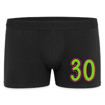 30. 30 YEARS. 30th ANNIVERSARY. 30 YEARS ANNIVERSARY. - Men's Boxer Shorts - black - Front