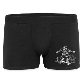 Skateboarder Drawing - Men's Boxer Shorts - black - Front