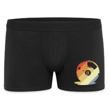 Retro Billiard Ball Graphic - Men's Boxer Shorts - black - Front
