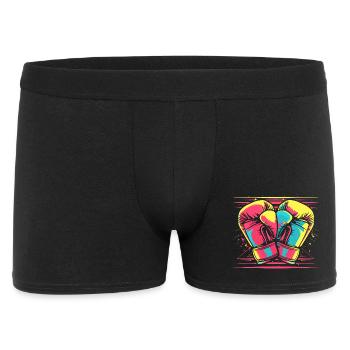 Boxing Gloves Comic Look - Men's Boxer Shorts - black - Front