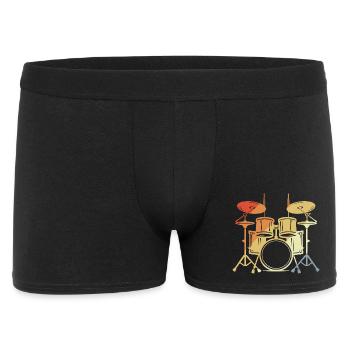 Drum Set Vintage Look - Men's Boxer Shorts - black - Front