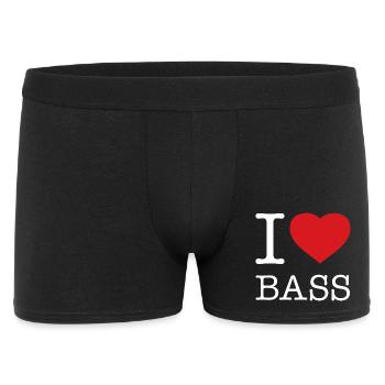 J’ADORE LES BASSES - Boxer Homme - noir - Devant