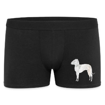Bedlington Terrier - Boxer Homme - noir - Devant