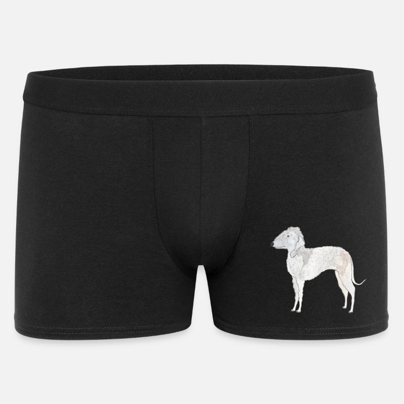 Bedlington Terrier - Männer Boxer Shorts - Schwarz