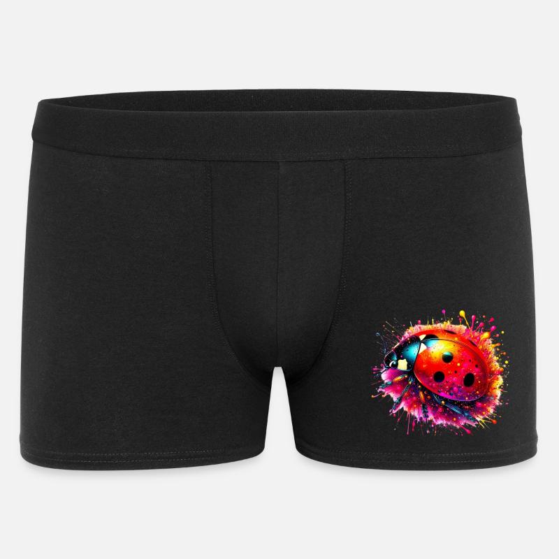 Marienkäfer - Männer Boxer Shorts - Schwarz