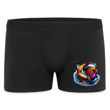 Mandarin duck - Men's Boxer Shorts - black - Front