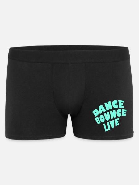 Dance Bounce Live 1-farbig - Männer Boxer Shorts - Schwarz