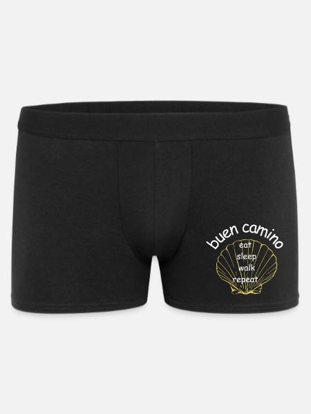 BuenCamino Muschel Motiv - Männer Boxer Shorts - Schwarz