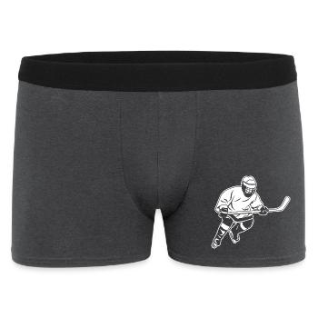 hockey player - Men's Boxer Shorts - charcoal grey - Front