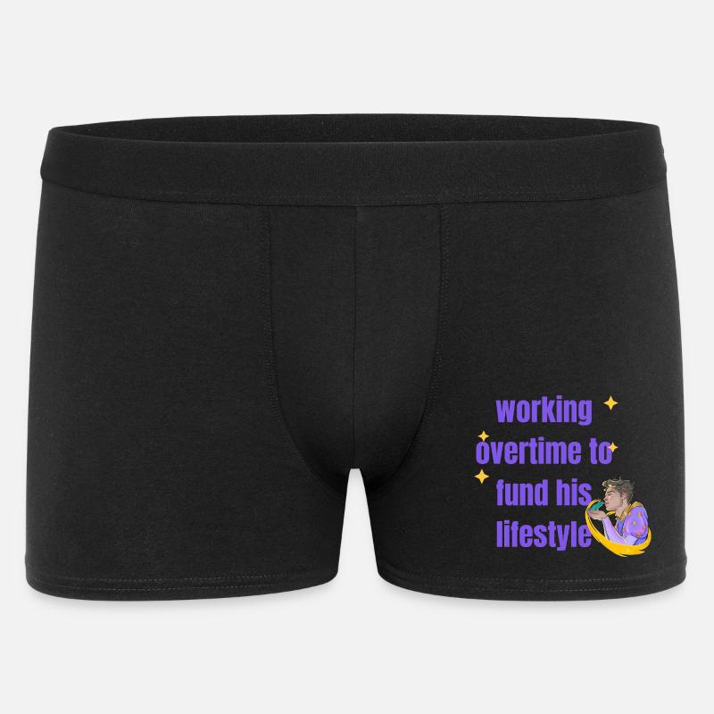 my bfs taste aint cheap - Männer Boxer Shorts - Schwarz
