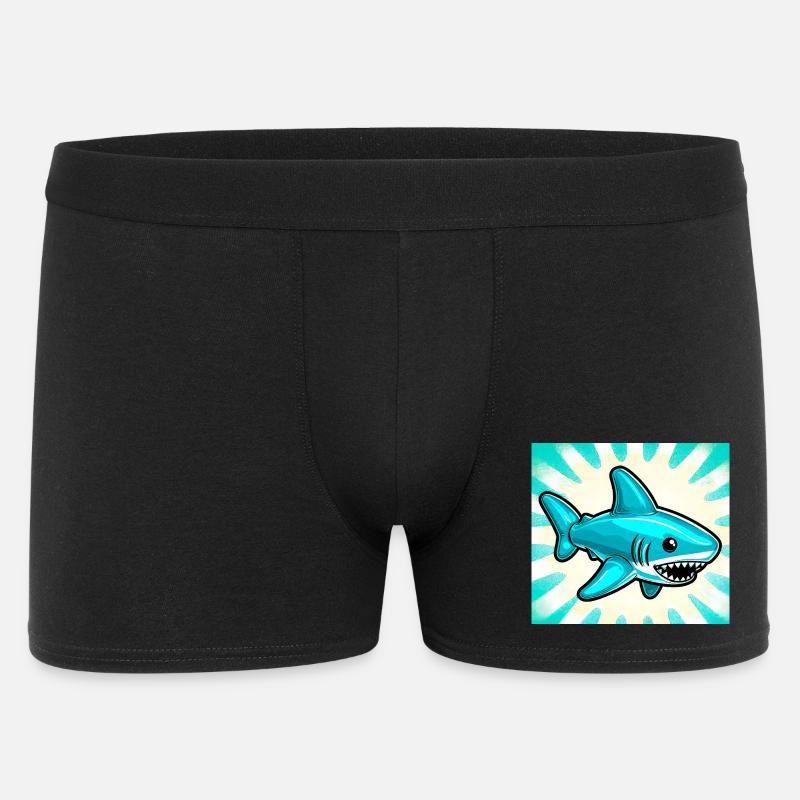 Hai - Männer Boxer Shorts - Schwarz