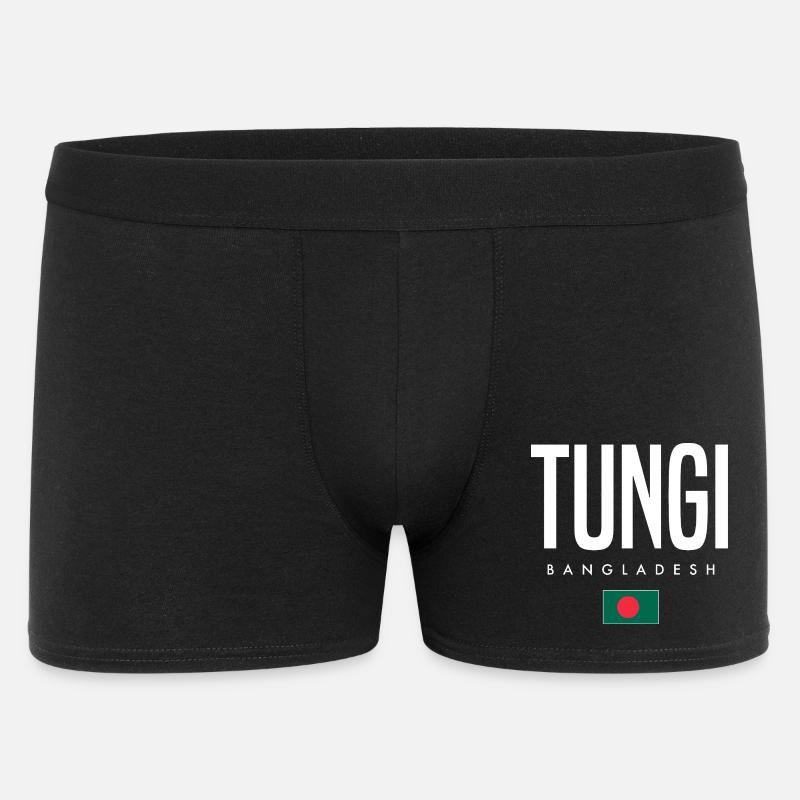 Tungi Bangladesch - Männer Boxer Shorts - Schwarz