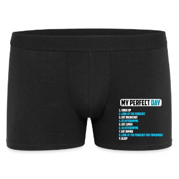 My Perfect Day for Young Kitesurfers - Men's Boxer Shorts - black - Front