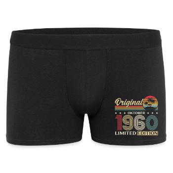 65th Birthday Original October Vintage 1960 - Men's Boxer Shorts - black - Front