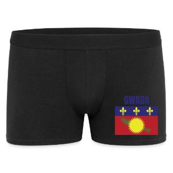 T-shirt GWADA drapeau Guadeloupe - Boxer Homme - noir - Devant