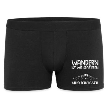 Hiking Sayings Hiker Hiking Outfits - Men's Boxer Shorts - black - Front