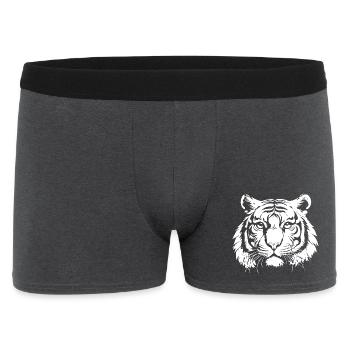 Tiger - Men's Boxer Shorts - charcoal grey - Front
