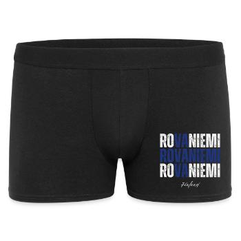 Rovaniemi Finnland, ich liebe Rovaniemi - Männer Boxer Shorts - Schwarz - Vorne