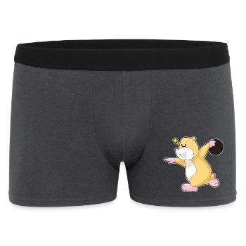 Hamster Bowling Boule de bowling - Boxer Homme - charbon - Devant