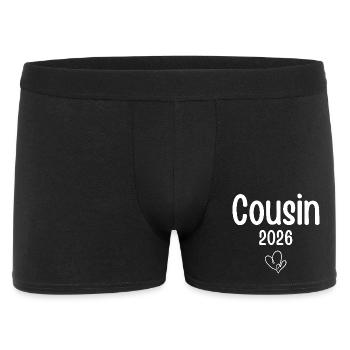 Cousin 2026 Heart - Men's Boxer Shorts - black - Front