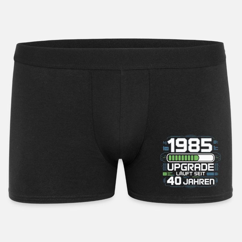 1985 Upgrade Jubiläum - Männer Boxer Shorts - Schwarz