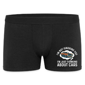 Je ne vous ignore pas en pensant aux voitures - devis auto - Boxer Homme - noir - Devant