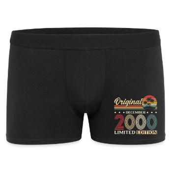25e anniversaire Original Décembre Année 2000 - Boxer Homme - noir - Devant