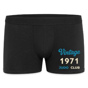 Vintage 1971 Judo Club Retro Birth Year Gift - Men's Boxer Shorts - black - Front