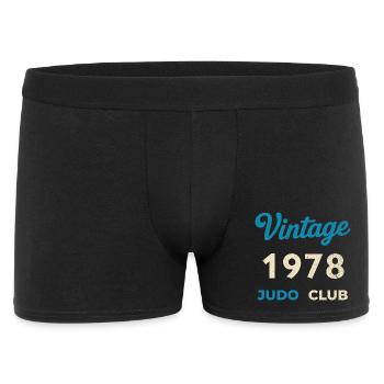 Année de naissance rétro vintage du Judo Club 1978 - Boxer Homme - noir - Devant