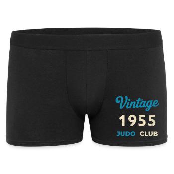 Vintage 1955 Judo Club Retro Birth Year Gift - Men's Boxer Shorts - black - Front