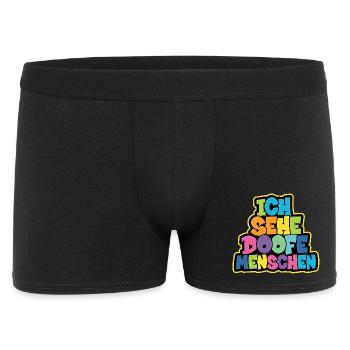I see stupid people - Men's Boxer Shorts - black - Front